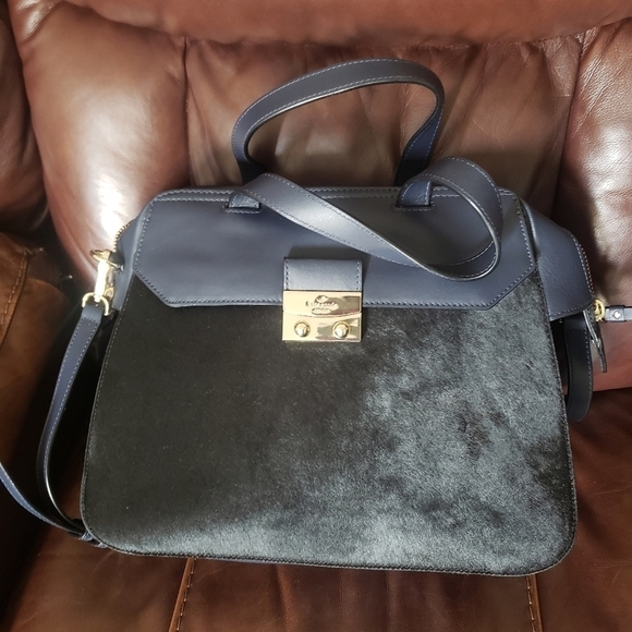 3X HP. Kate Spade Adriana Alice Street Leather And Calf Hair Satchel - Picture 11 of 16